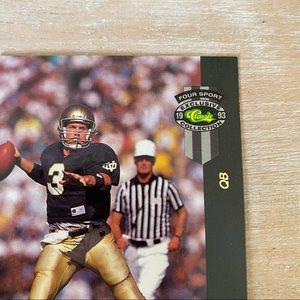 Rick Mirer QB Classic Games 1993 Seattle Hawks Card
